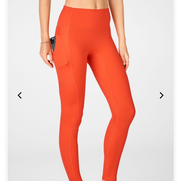 Fabletics Pants - BRAND NEW! Orange Fabletics High-Waisted Leggings